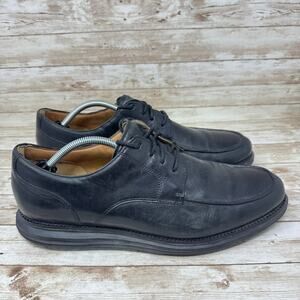 Cole Haan Lunargrand Black Leather Lace Up Loafer Casual Shoes Men's Size 12M